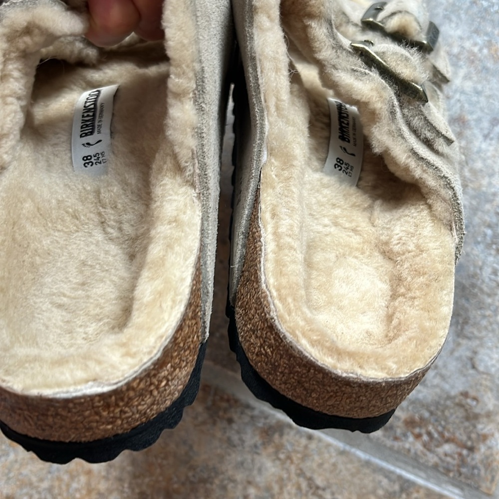 Birkenstock Arizona Shearling Slippers Sandals - Picture 12 of 13